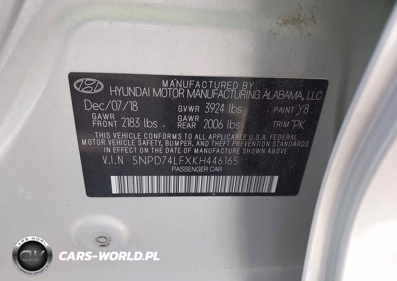 2019 Hyundai Elantra Se VIN:5NPD74LFXKH446165 - 9