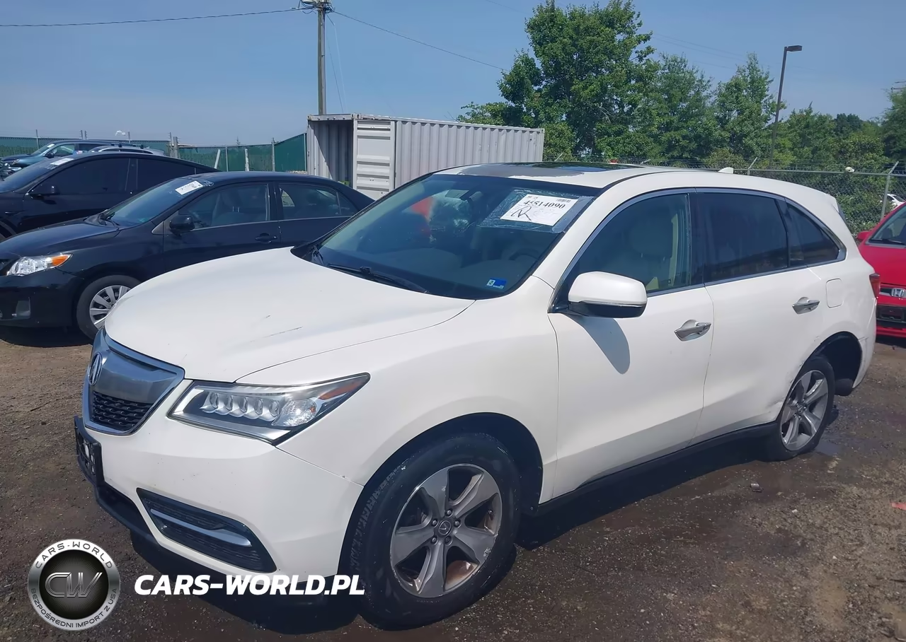 2015 Acura Mdx VIN:5FRYD4H26FB033016 - 2