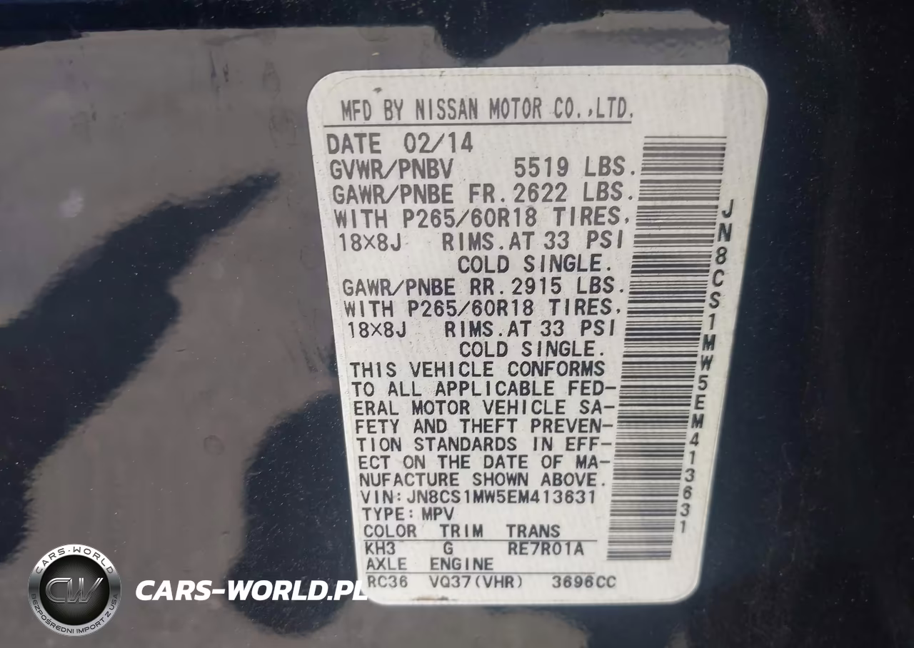 2014 Infiniti Qx70 VIN:JN8CS1MW5EM413631 - 9