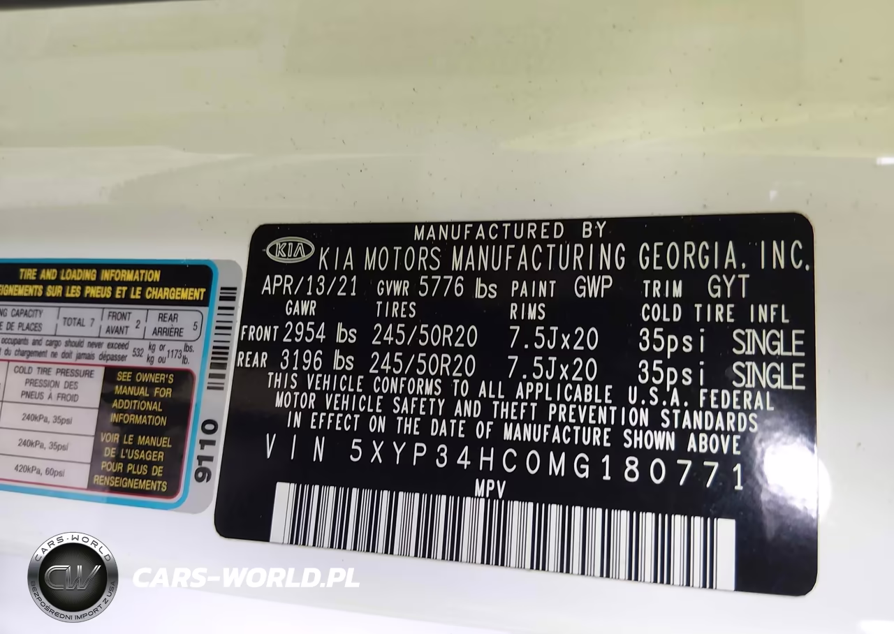 2021 Kia Telluride Ex VIN:5XYP34HC0MG180771 - 9
