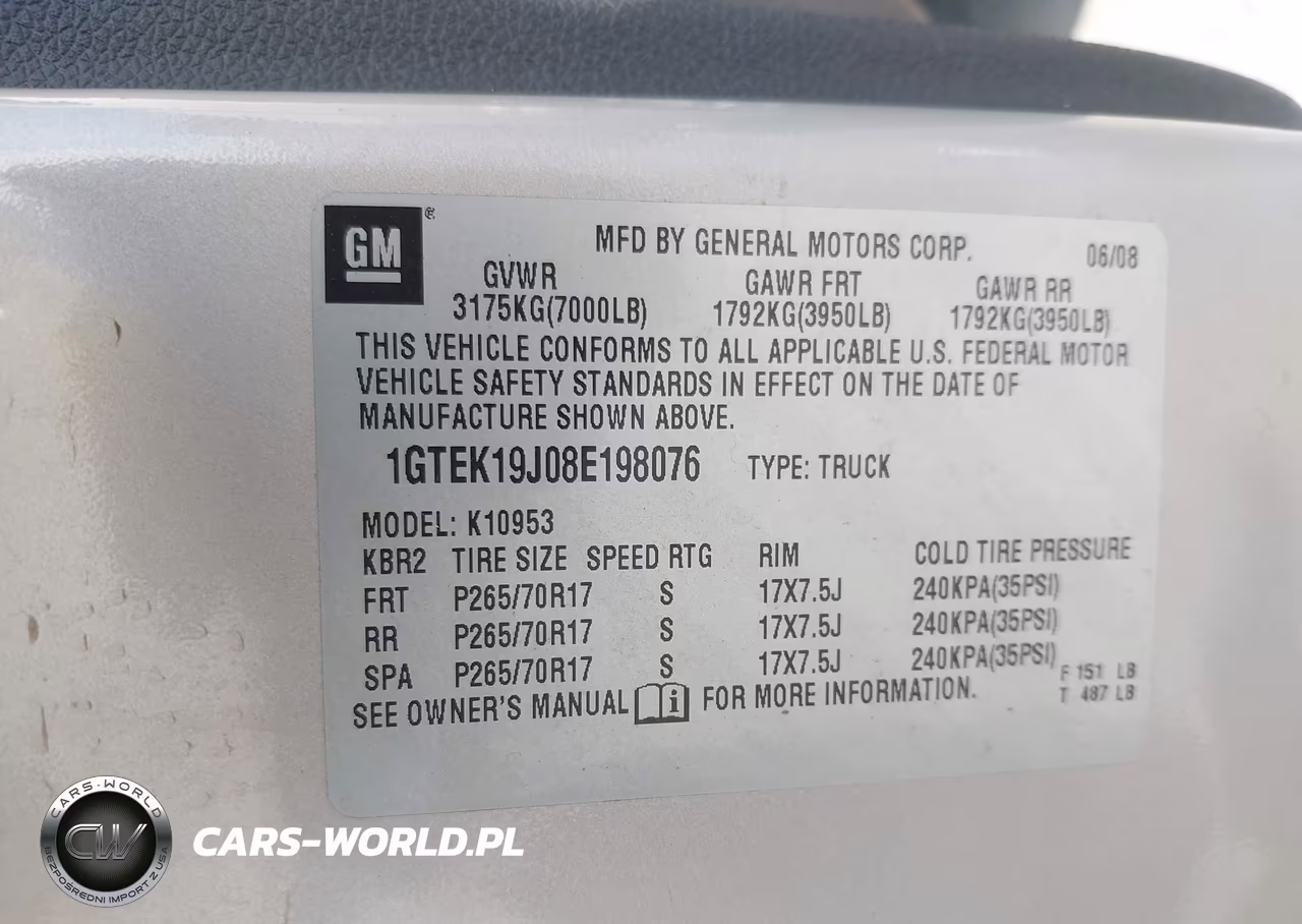 2008 GMC Sierra 1500 Sle1 VIN:1GTEK19J08E198076 - 9
