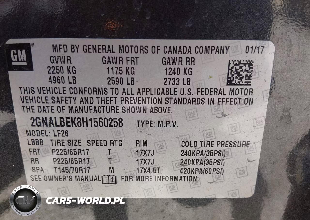 2017 Chevrolet Equinox Ls VIN:2GNALBEK8H1560258 - 9