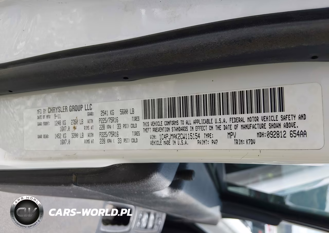 2012 Jeep Liberty Sport VIN:1C4PJMAK2CW115154 - 9