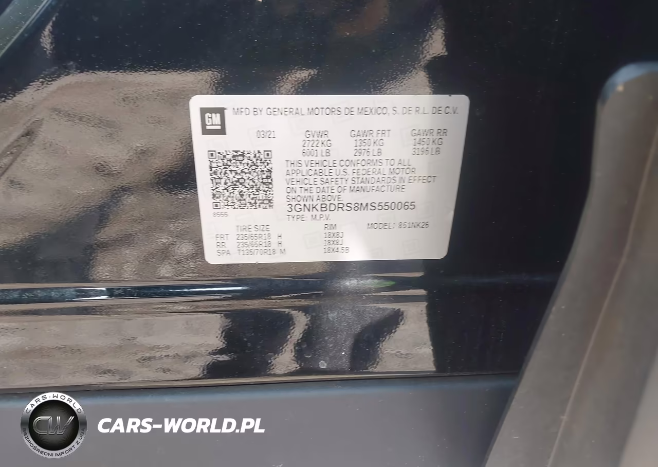2021 Chevrolet Blazer Fwd 3Lt VIN:3GNKBDRS8MS550065 - 9