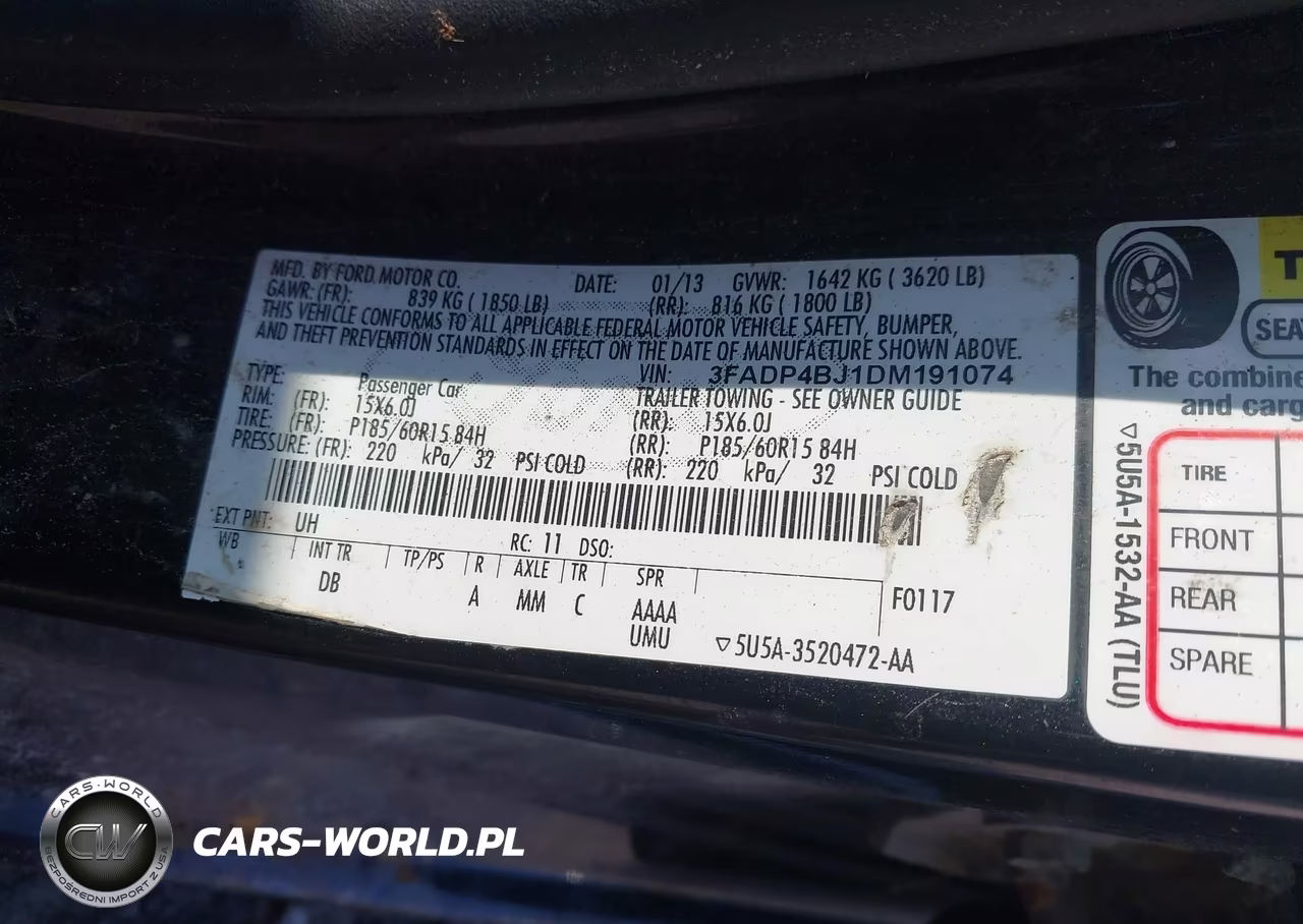 2013 Ford Fiesta Se VIN:3FADP4BJ1DM191074 - 9