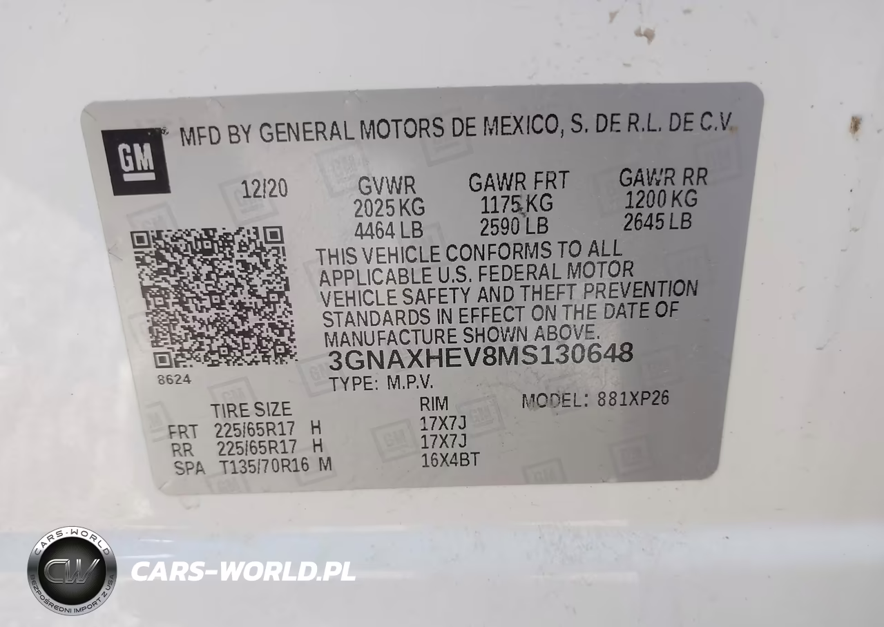 2021 Chevrolet Equinox Fwd Ls VIN:3GNAXHEV8MS130648 - 9