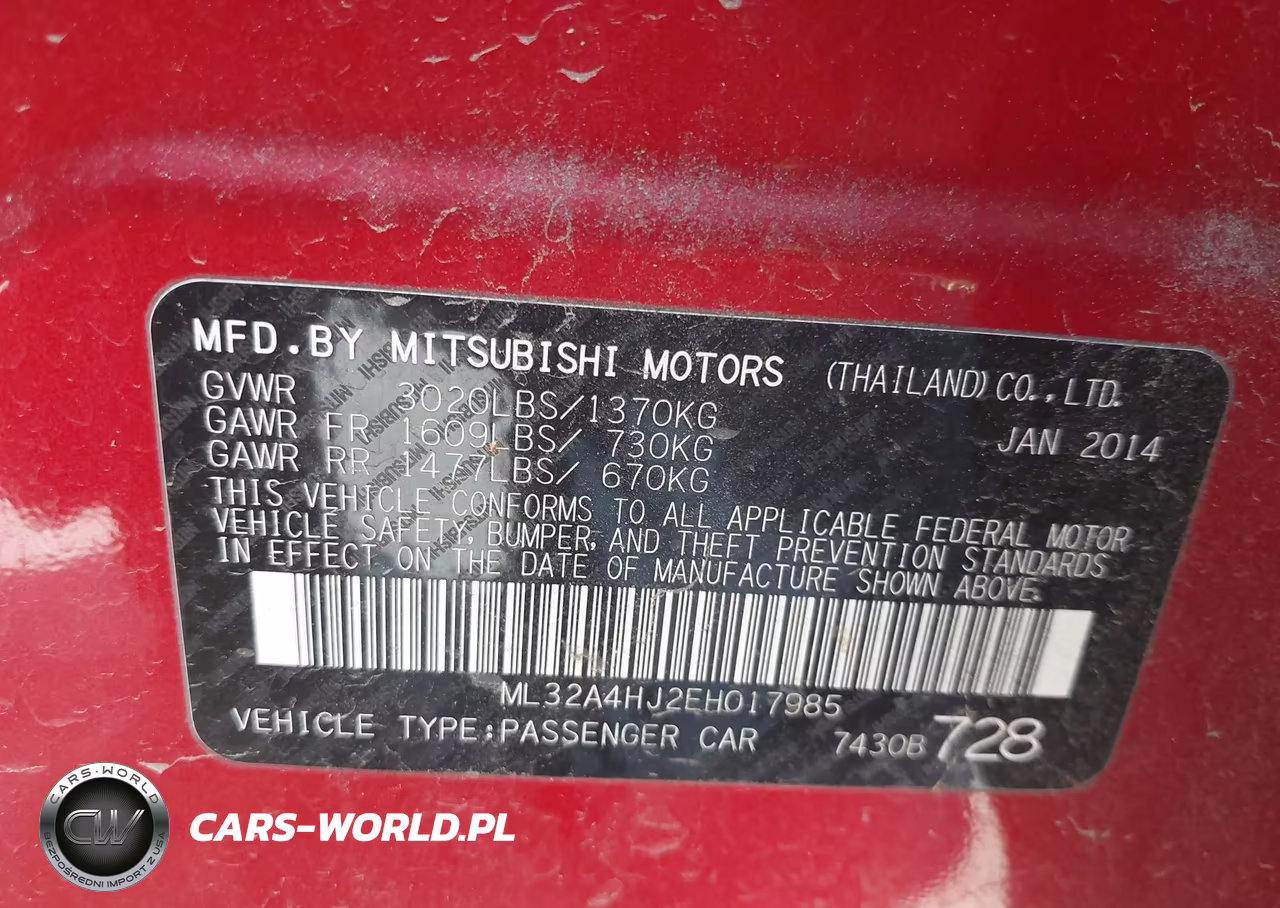 2014 Mitsubishi Mirage Es VIN:ML32A4HJ2EH017985 - 9