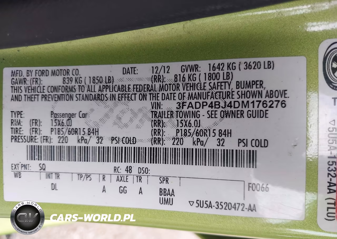 2013 Ford Fiesta Se VIN:3FADP4BJ4DM176276 - 9