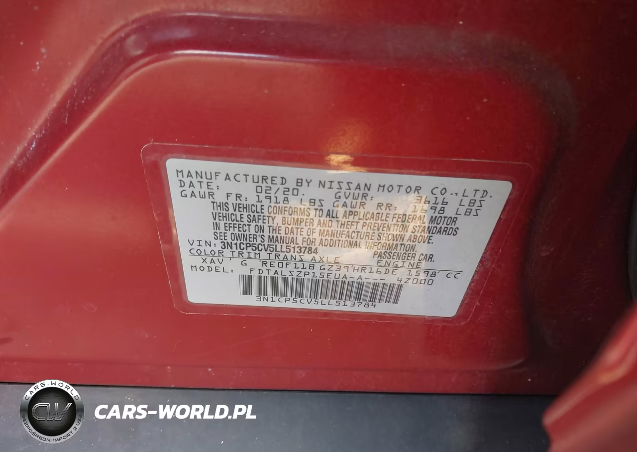 2020 Nissan Kicks Sv Xtronic Cvt VIN:3N1CP5CV5LL513784 - 9