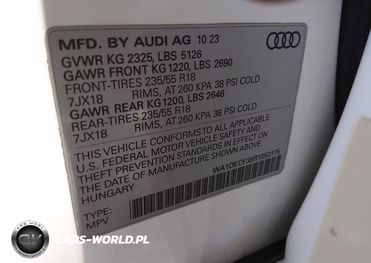 2024 Audi Q3 Premium 45 Tfsi S Line Quattro Tiptronic VIN:WA1DECF38R1052175 - 9