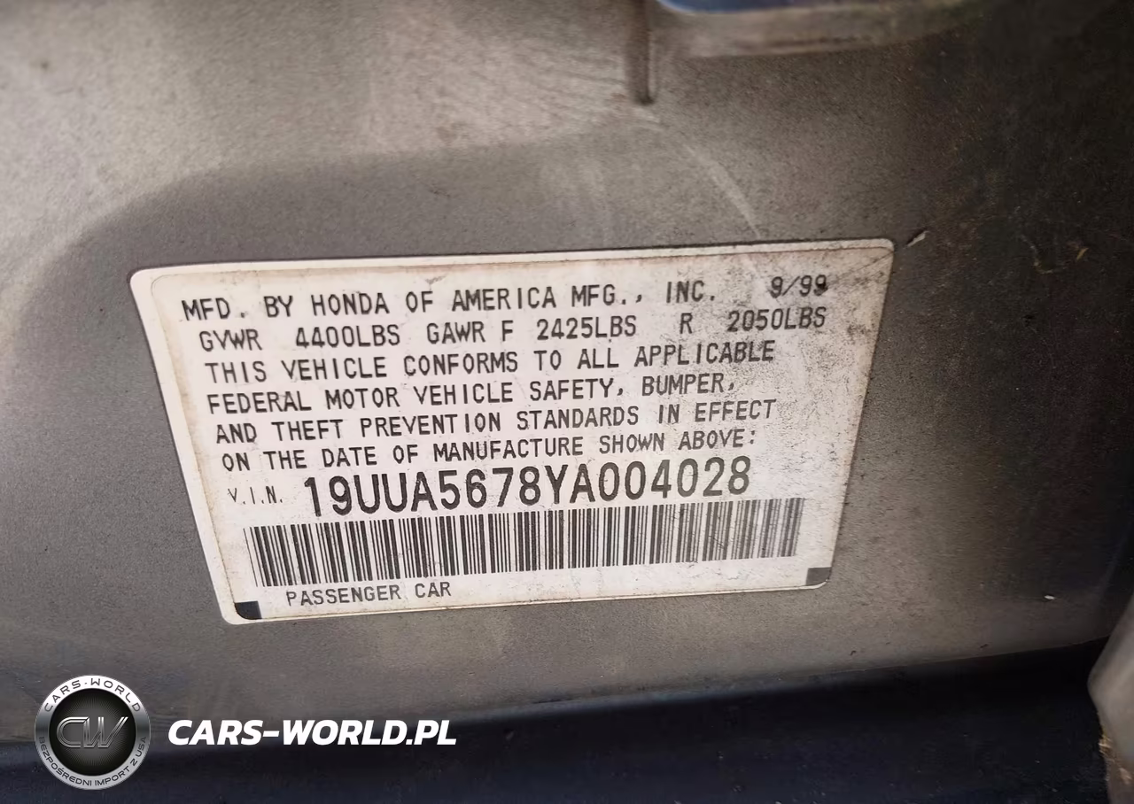 2000 Acura Tl 3.2 VIN:19UUA5678YA004028 - 9