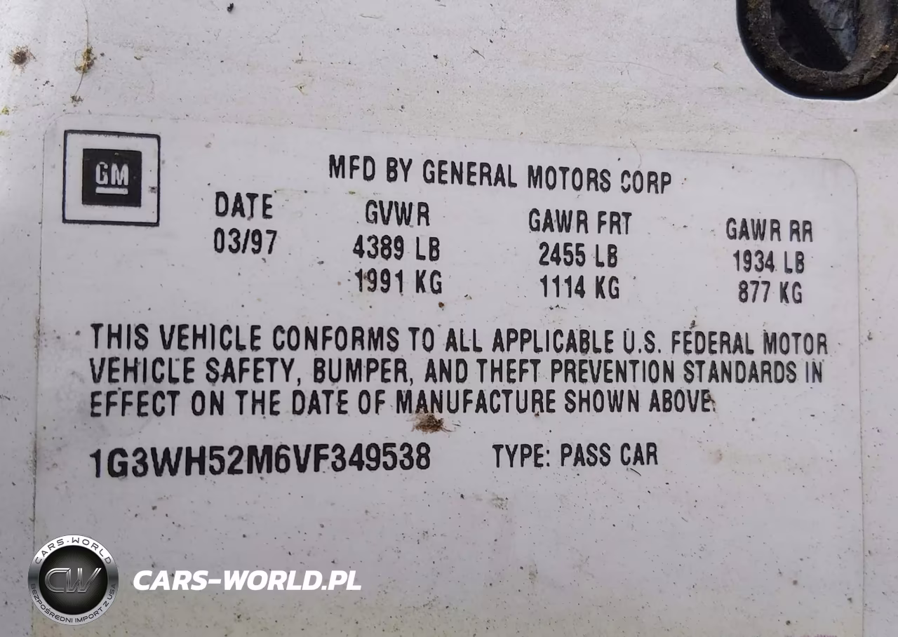 1997 Oldsmobile Cutlass Supreme Series I VIN:1G3WH52M6VF349538 - 9