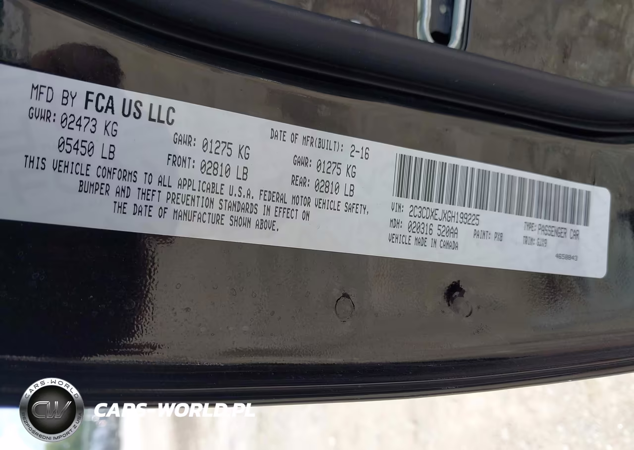 2016 Dodge Charger Srt 392 VIN:2C3CDXEJXGH199225 - 9