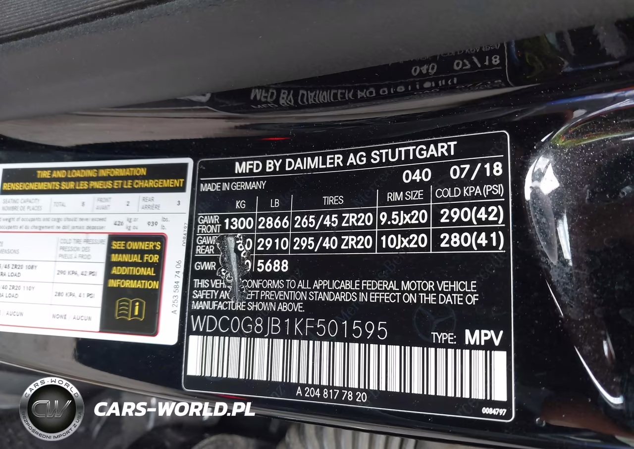 2019 Mercedes-Benz Amg Glc 63 4Matic VIN:WDC0G8JB1KF501595 - 9