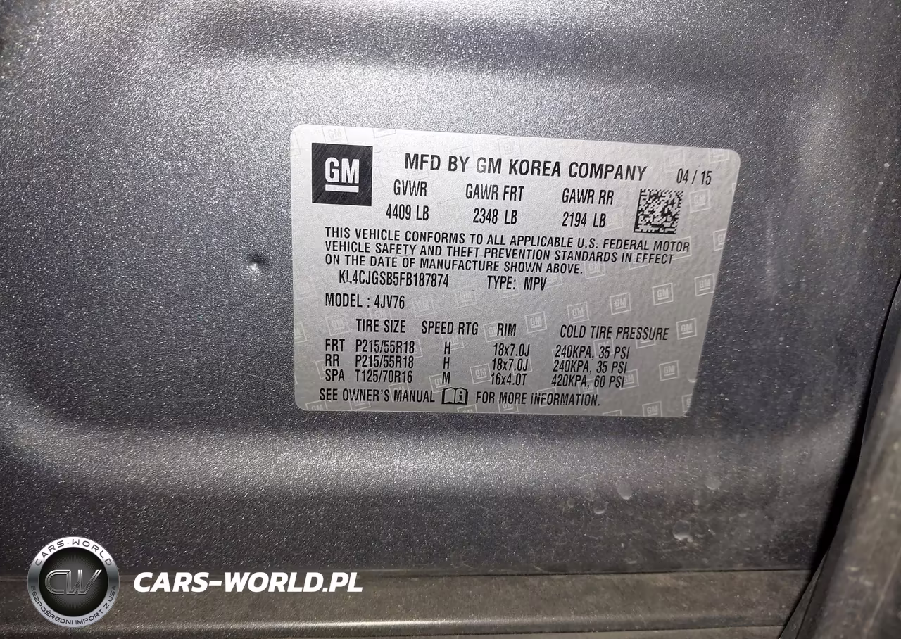 2015 Buick Encore Leather VIN:KL4CJGSB5FB187874 - 9
