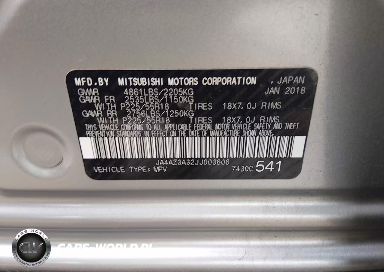 2018 Mitsubishi Outlander Se VIN:JA4AZ3A32JJ003606 - 9