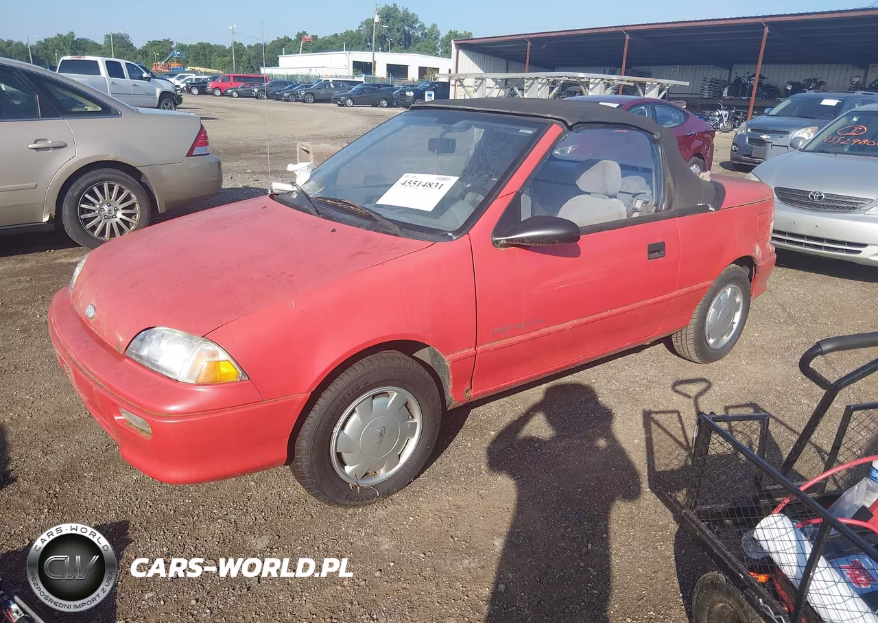 1992 Geo Metro Lsi Sprint Cl VIN:JG1MR3364NK209853 - 2