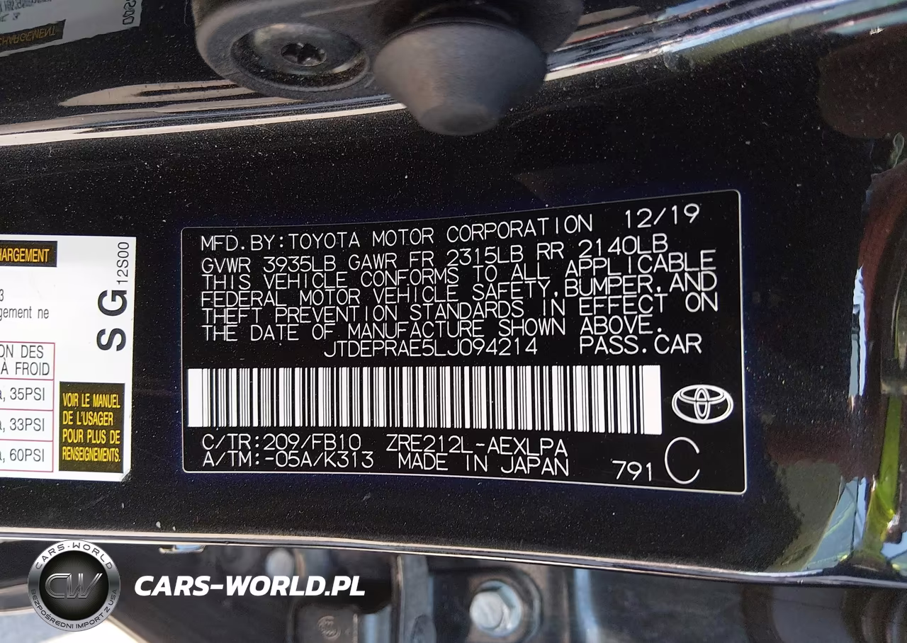 2020 Toyota Corolla Le VIN:JTDEPRAE5LJ094214 - 9