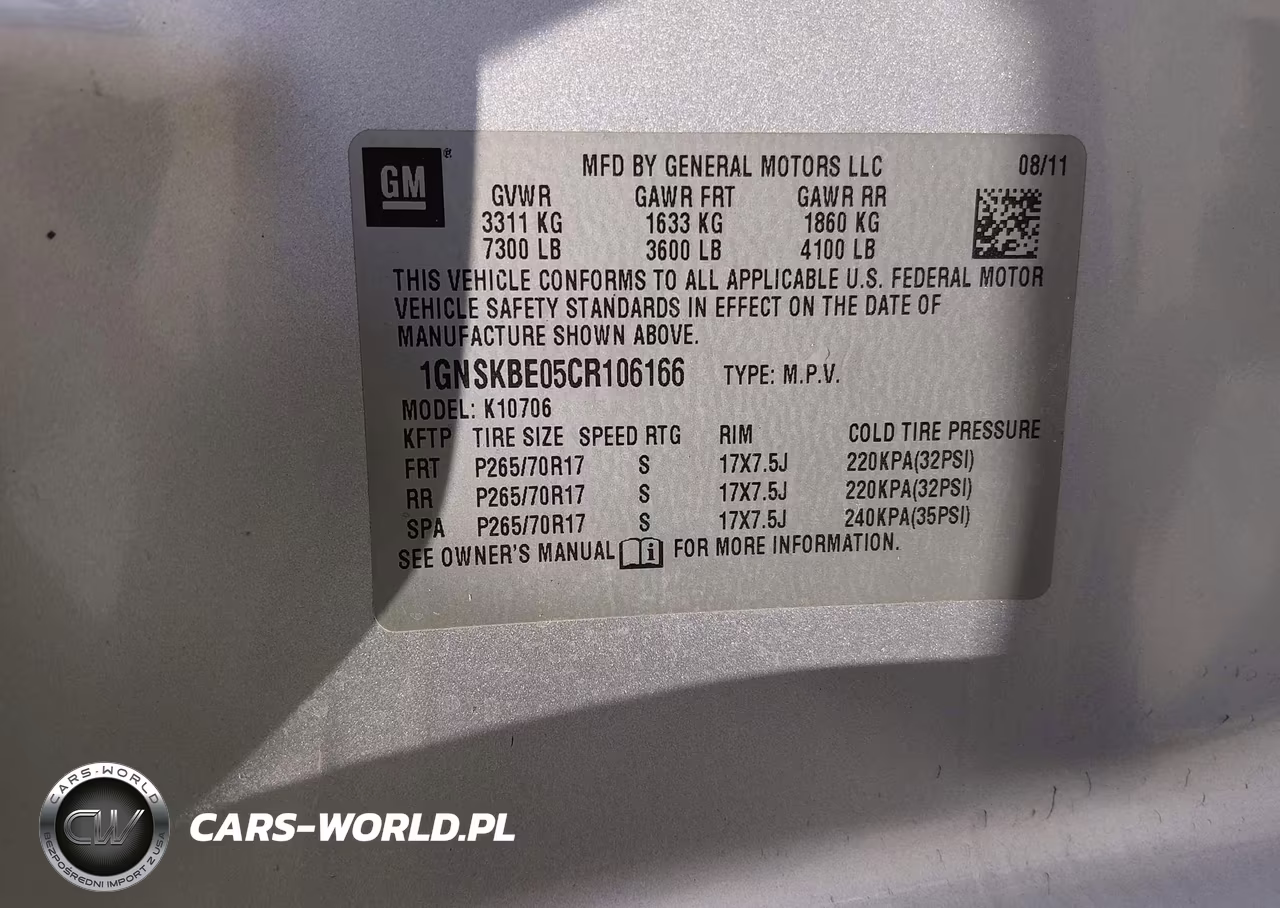 2012 Chevrolet Tahoe Lt VIN:1GNSKBE05CR106166 - 9