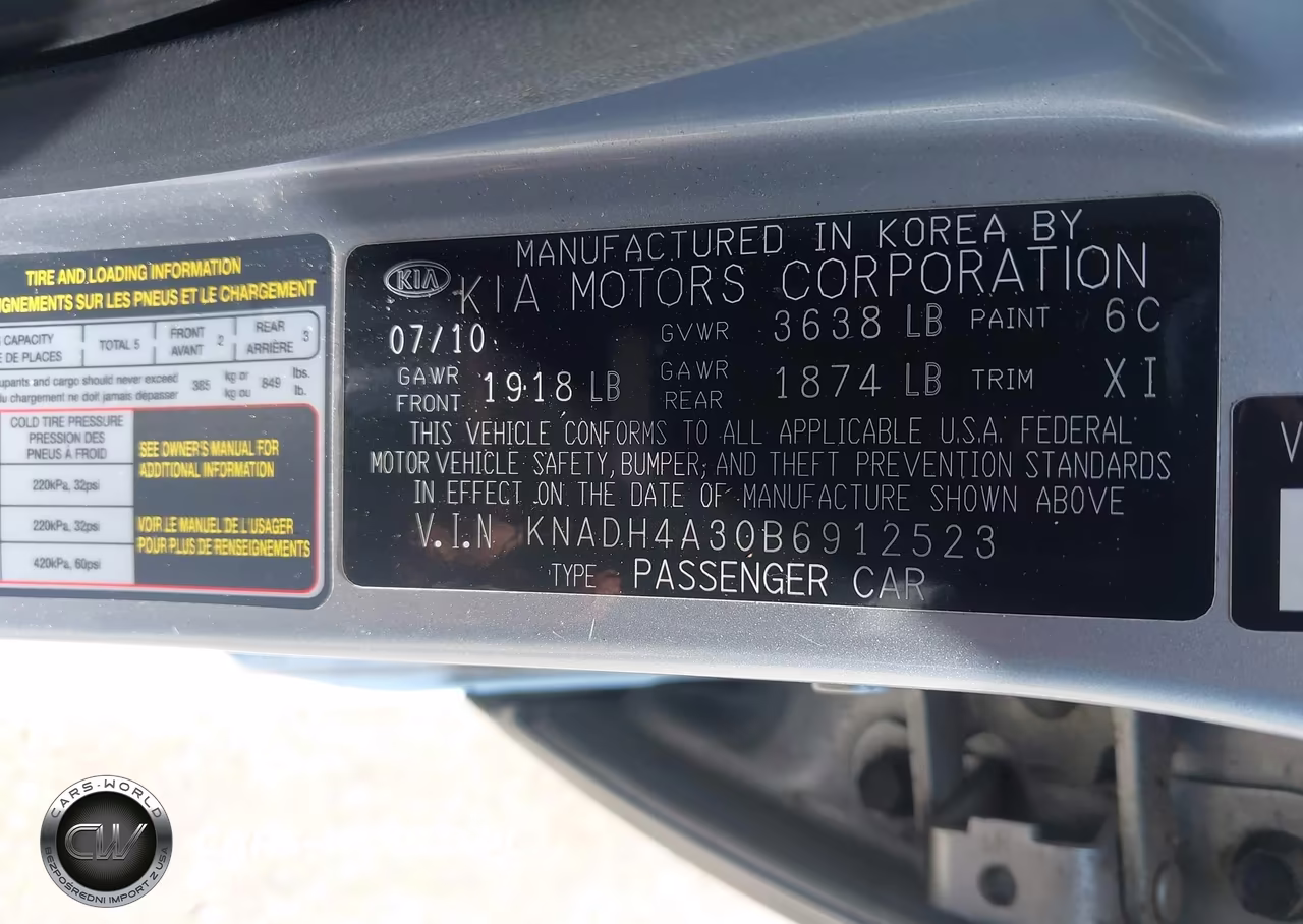 2011 Kia Rio Lx VIN:KNADH4A30B6912523 - 9