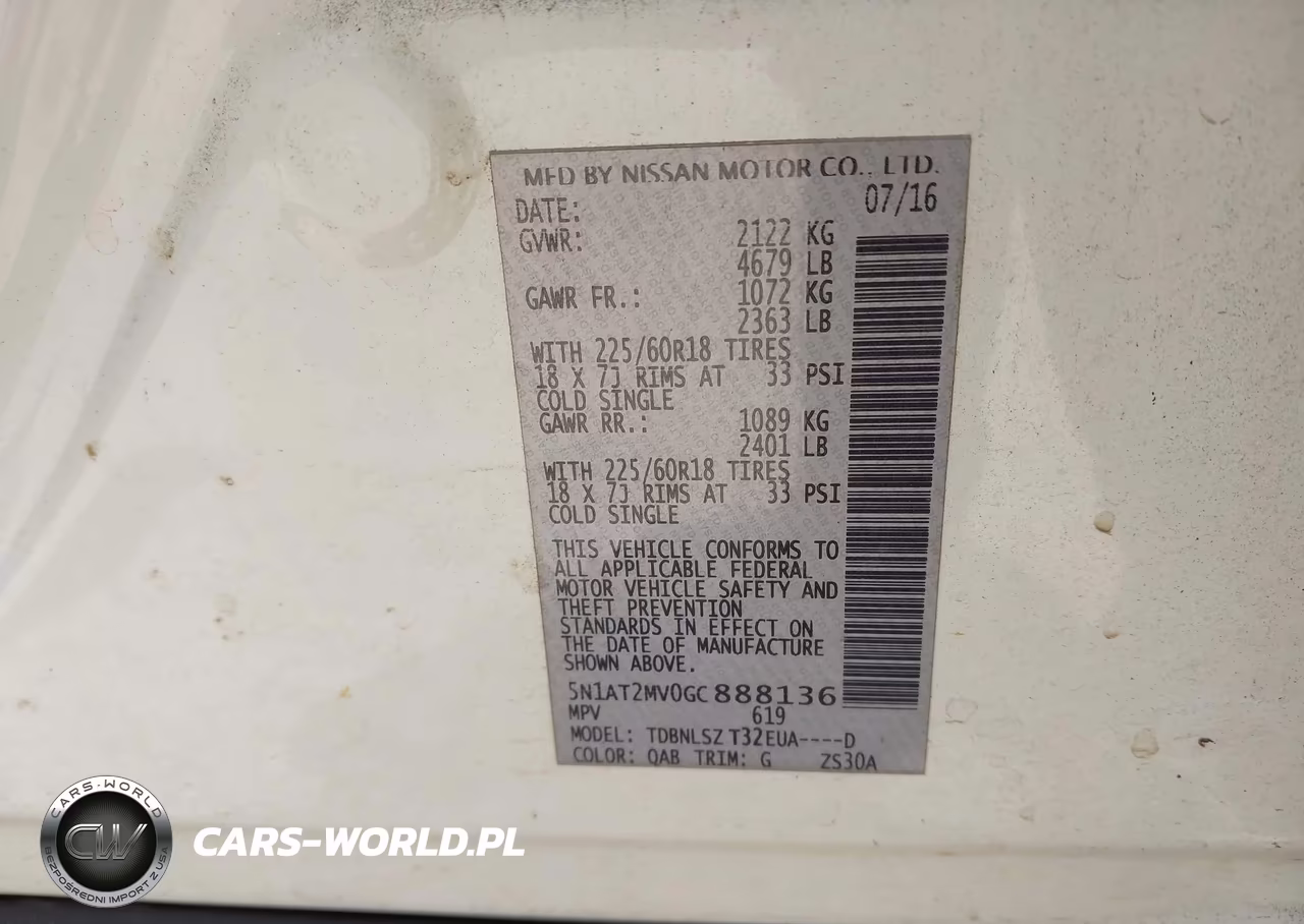 2016 Nissan Rogue Sl VIN:5N1AT2MV0GC888136 - 9