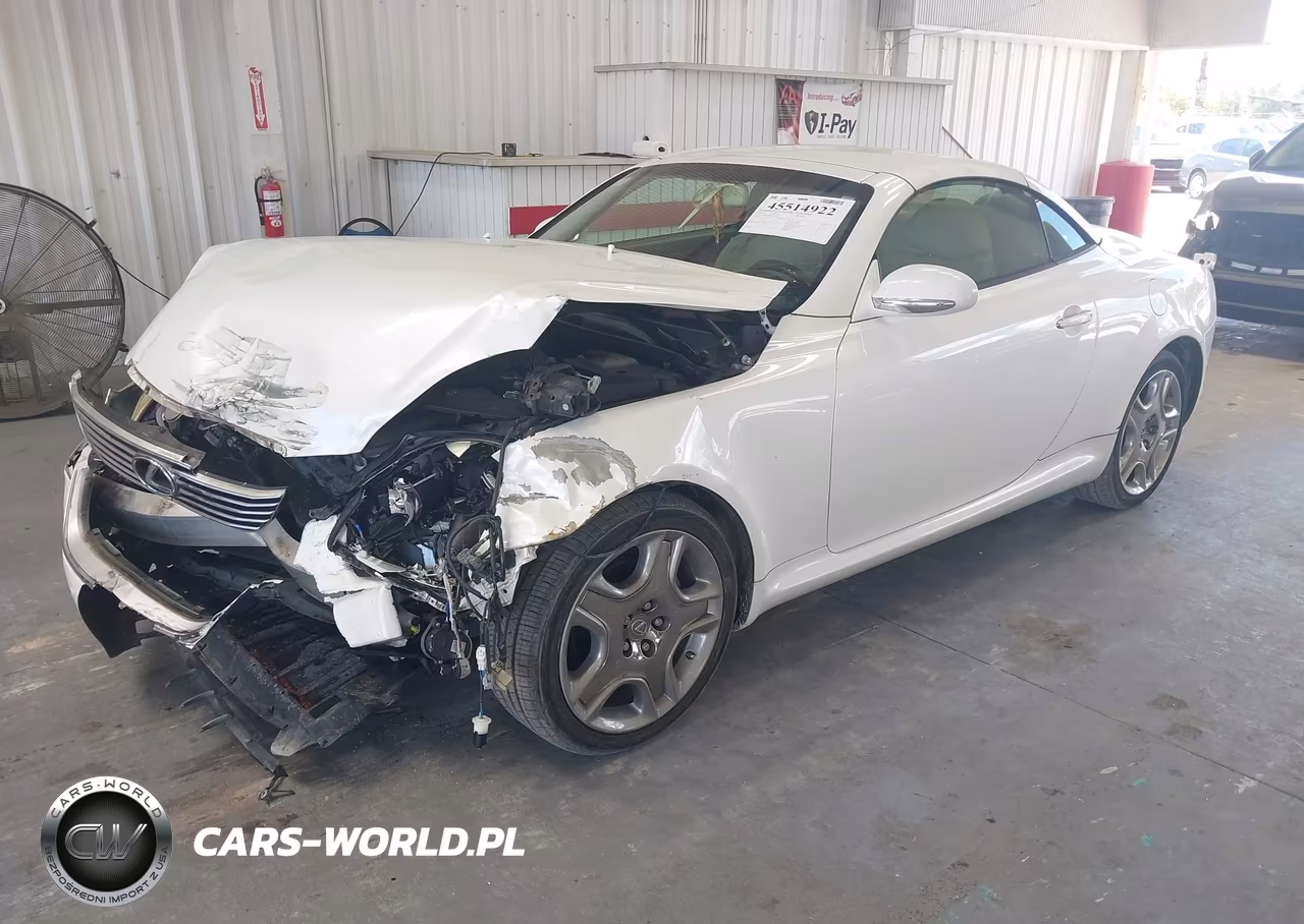 2008 Lexus Sc 430 VIN:JTHFN45Y889019595 - 2