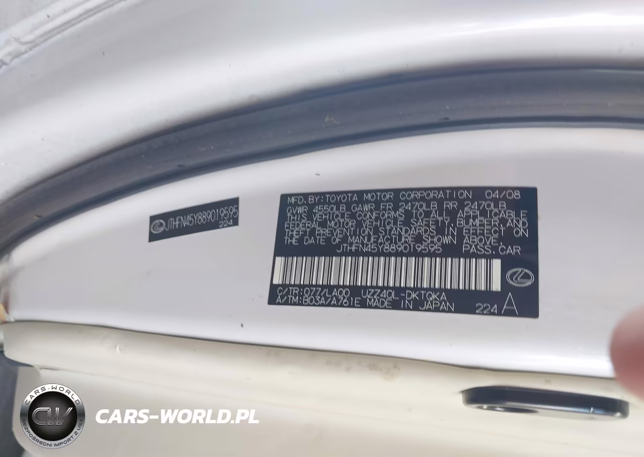 2008 Lexus Sc 430 VIN:JTHFN45Y889019595 - 9