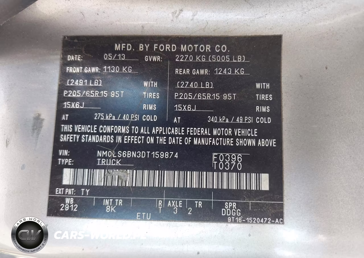 2013 Ford Transit Connect Xlt VIN:NM0LS6BN3DT159874 - 9
