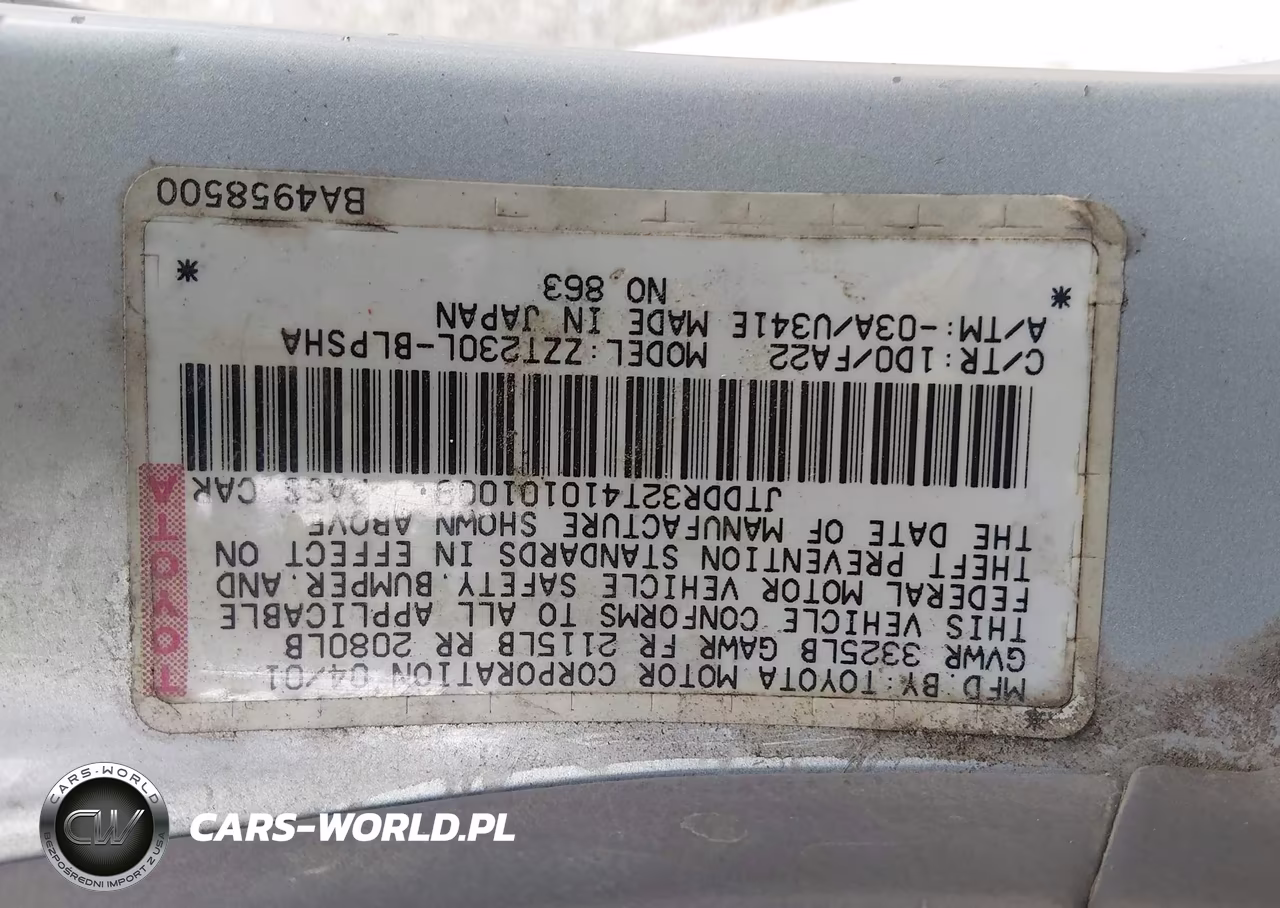 2001 Toyota Celica Gt VIN:JTDDR32T410101009 - 9