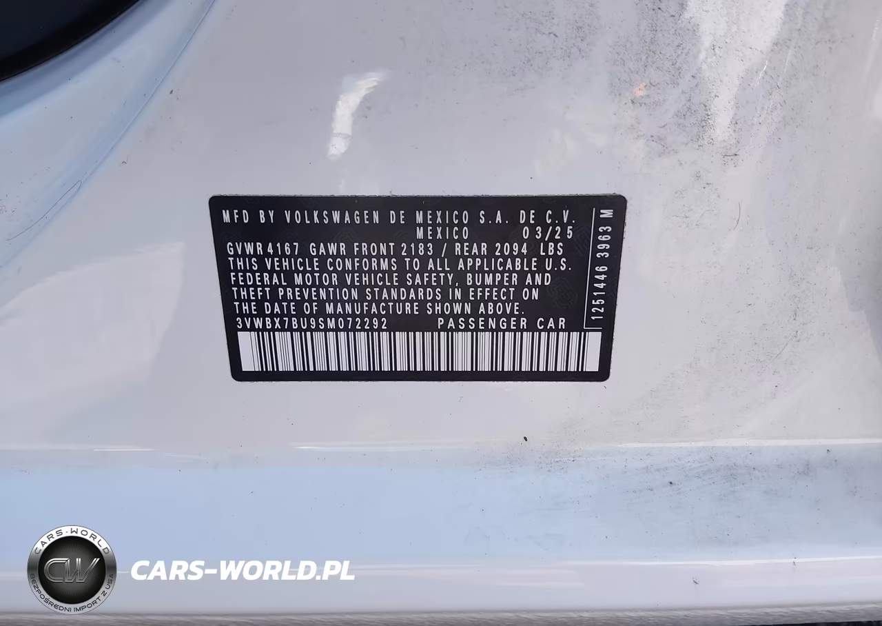 2025 Volkswagen Jetta 1.5T Sport VIN:3VWBX7BU9SM072292 - 9