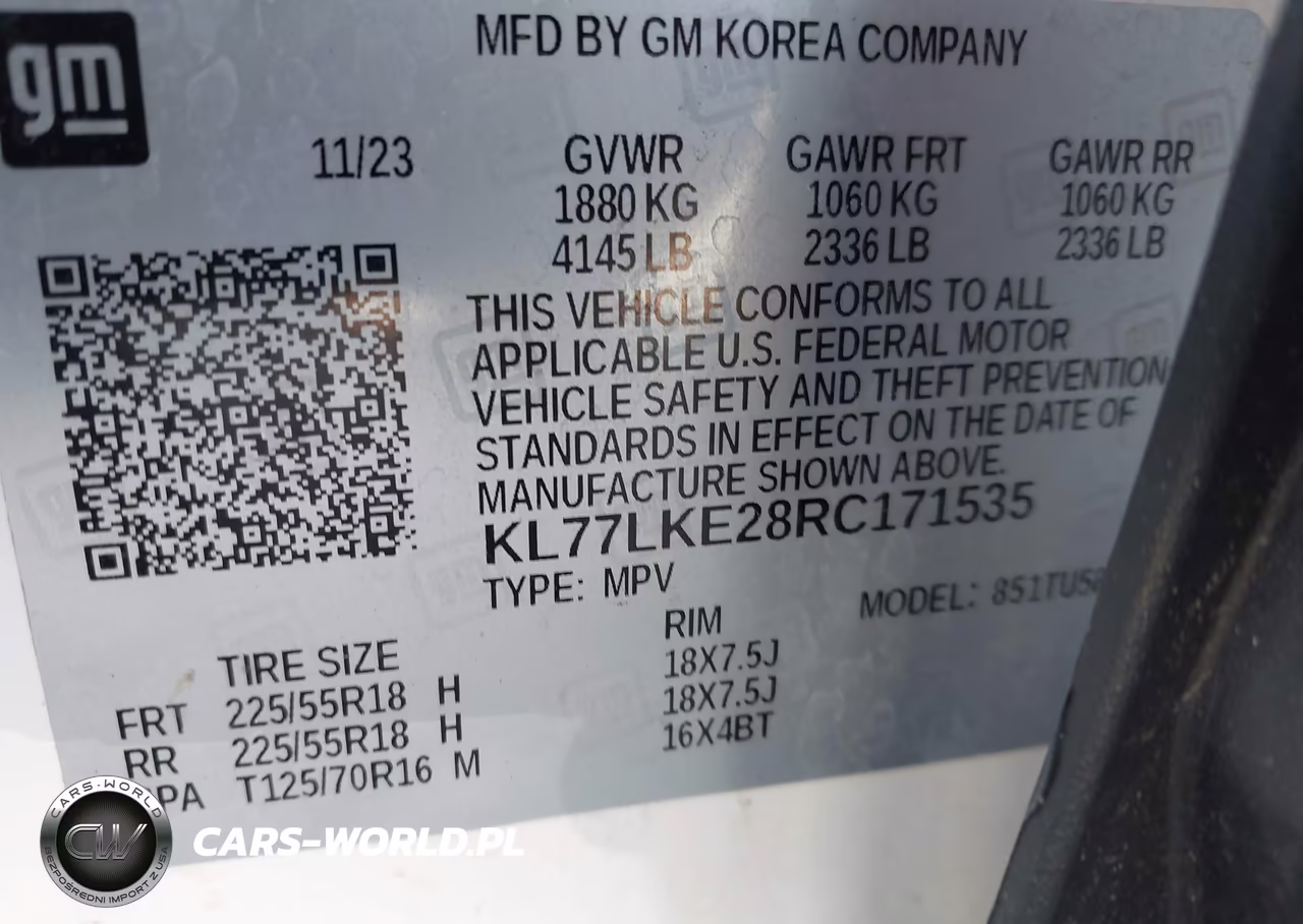 2024 Chevrolet Trax Fwd Activ VIN:KL77LKE28RC171535 - 9