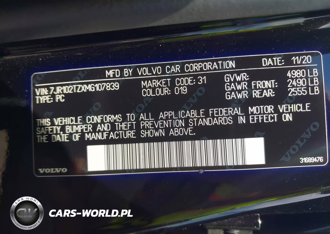 2021 Volvo S60 T5 Momentum VIN:7JR102TZXMG107839 - 9