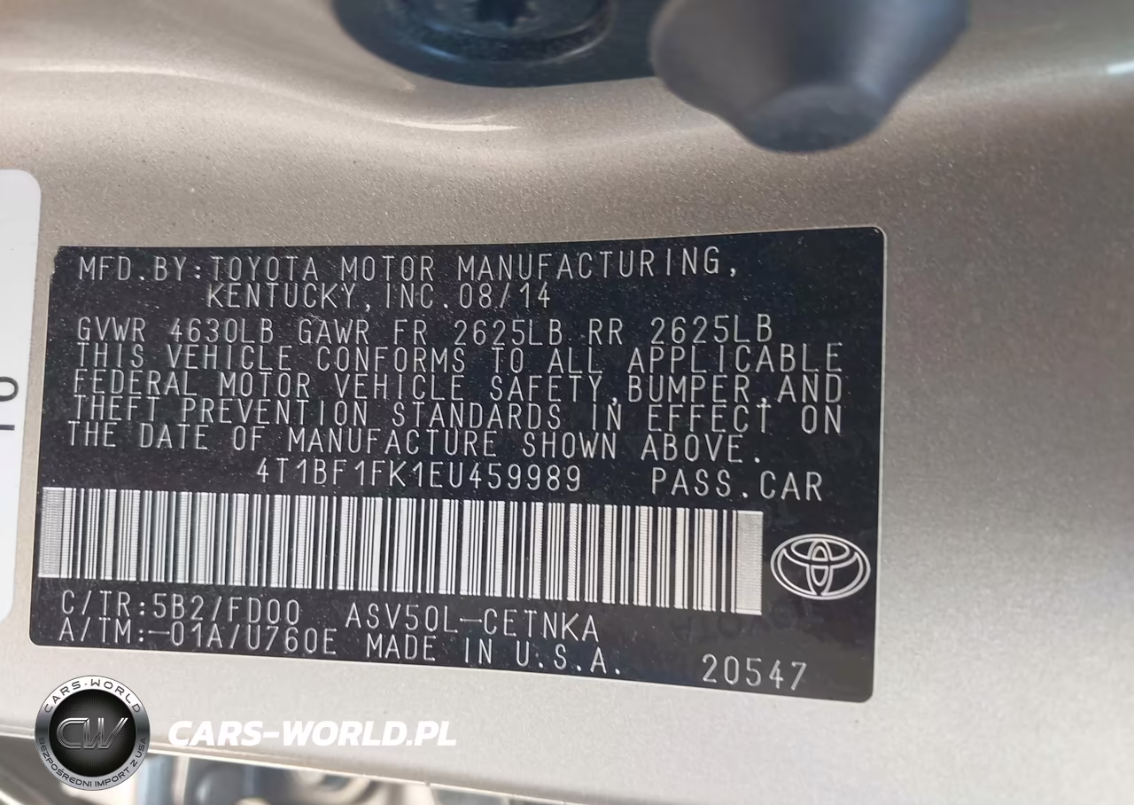 2014 Toyota Camry Le VIN:4T1BF1FK1EU459989 - 9