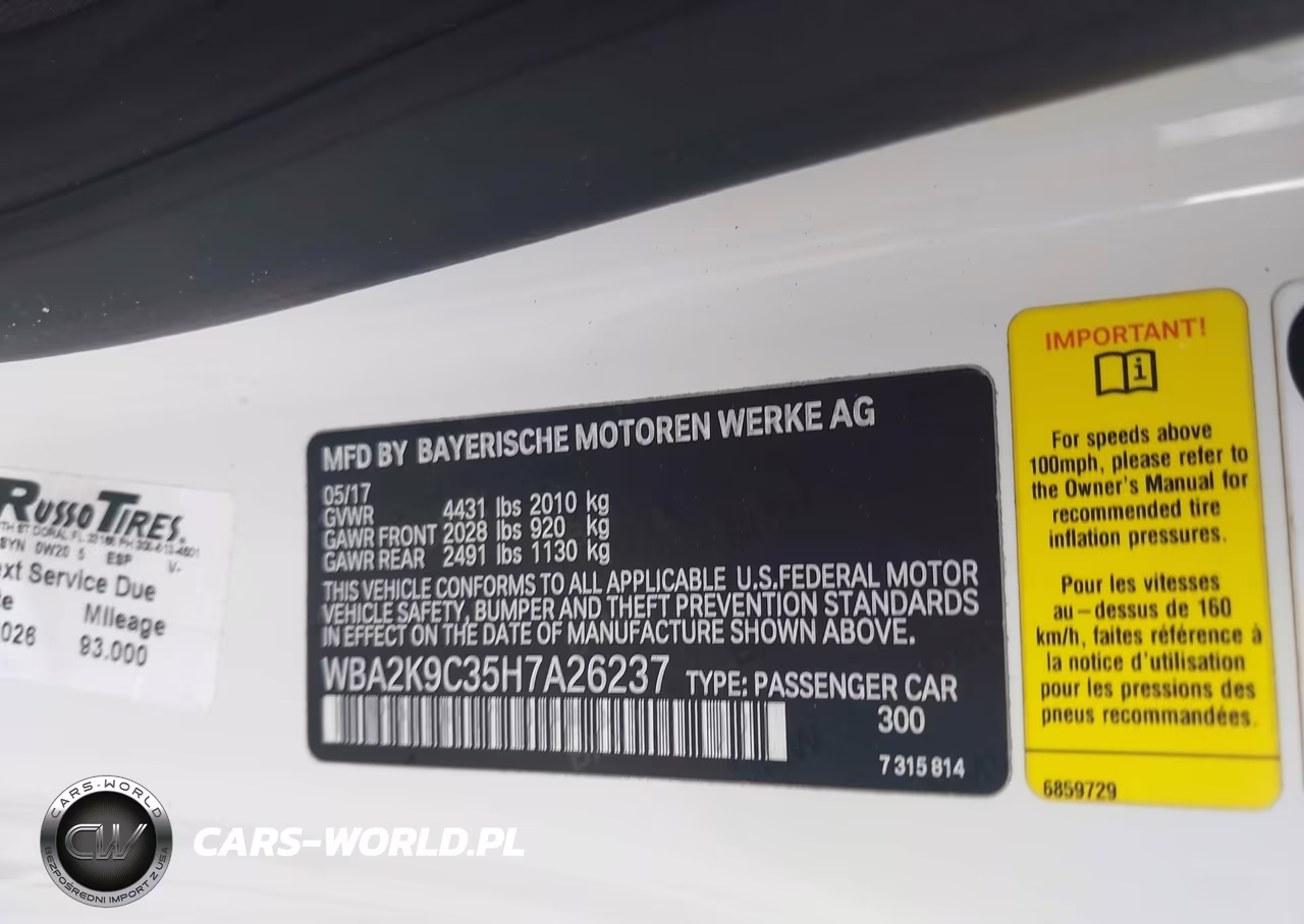 2017 BMW 230I VIN:WBA2K9C35H7A26237 - 9