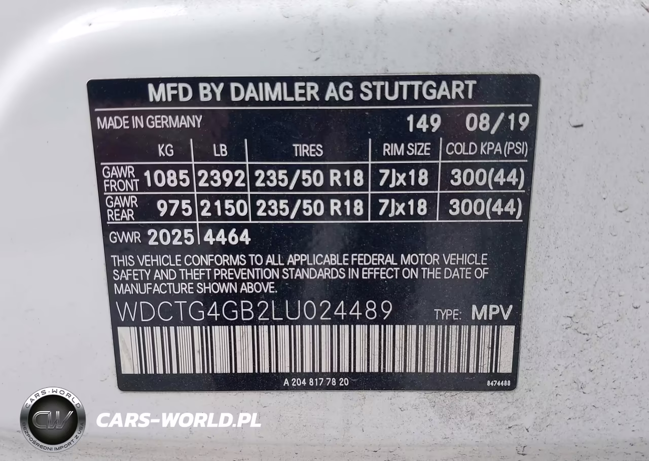 2020 Mercedes-Benz Gla 250 4Matic VIN:WDCTG4GB2LU024489 - 9