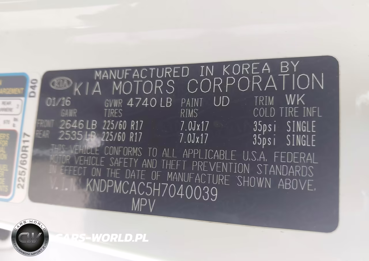 2017 Kia Sportage Lx VIN:KNDPMCAC5H7040039 - 9