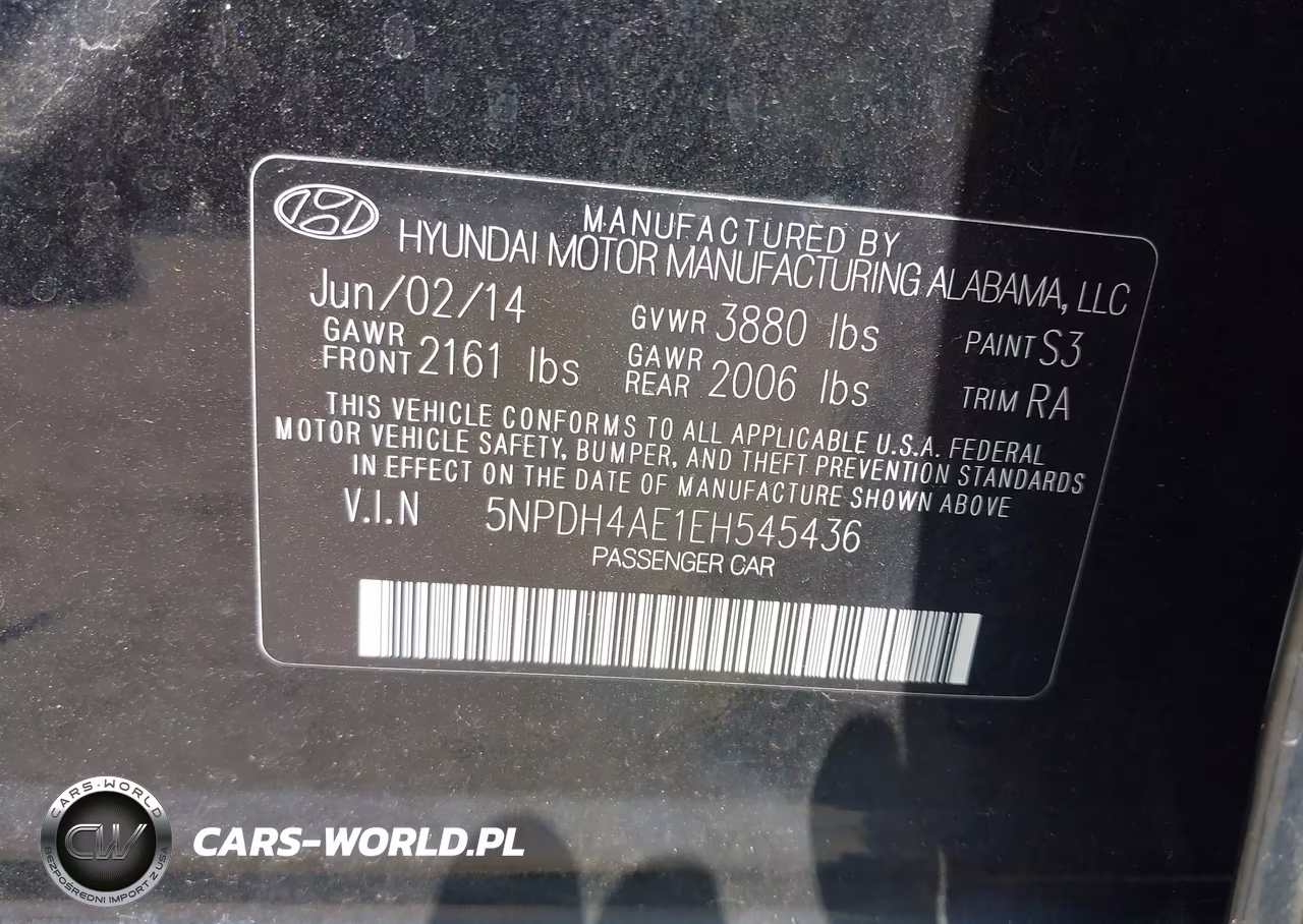 2014 Hyundai Elantra Se VIN:5NPDH4AE1EH545436 - 9