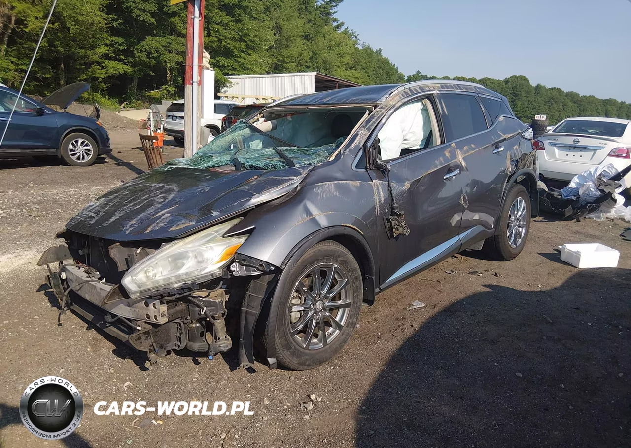 2015 Nissan Murano Sl VIN:5N1AZ2MG4FN292076 - 2