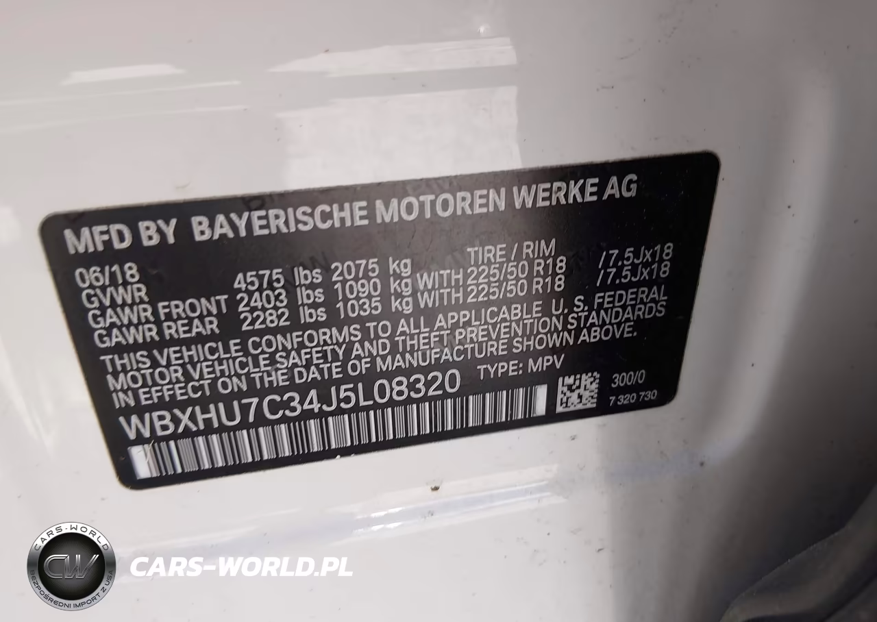 2018 BMW X1 Sdrive28I VIN:WBXHU7C34J5L08320 - 9