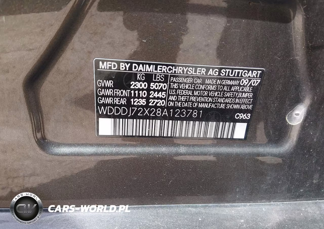 2008 Mercedes-Benz Cls 550 VIN:WDDDJ72X28A123781 - 9