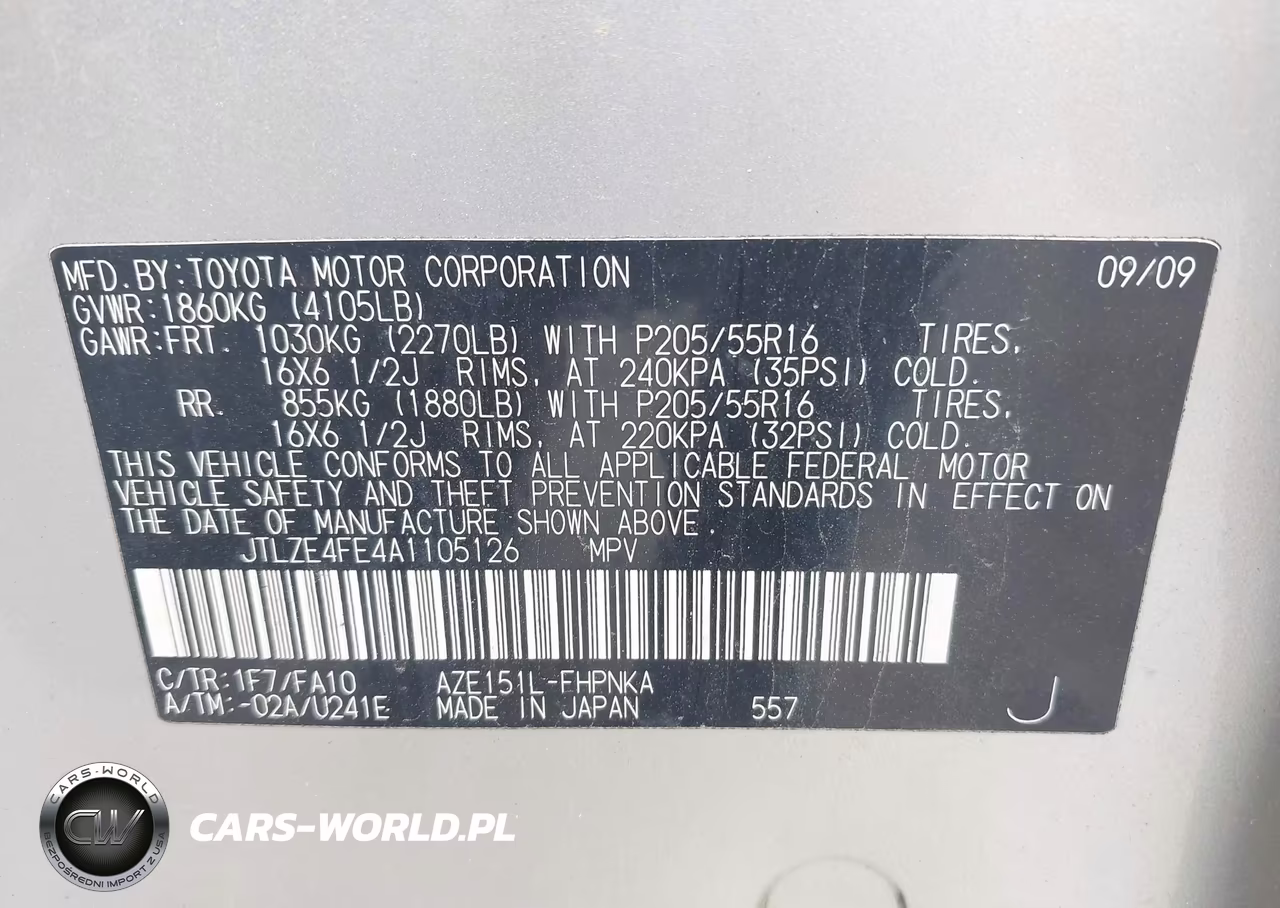 2010 Scion Xb VIN:JTLZE4FE4A1105126 - 9