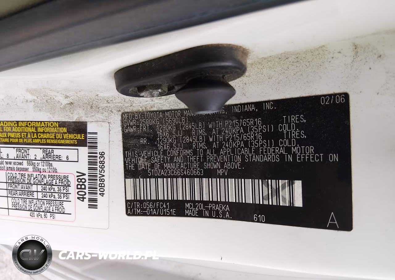 2006 Toyota Sienna Le VIN:5TDZA23C66S460663 - 9