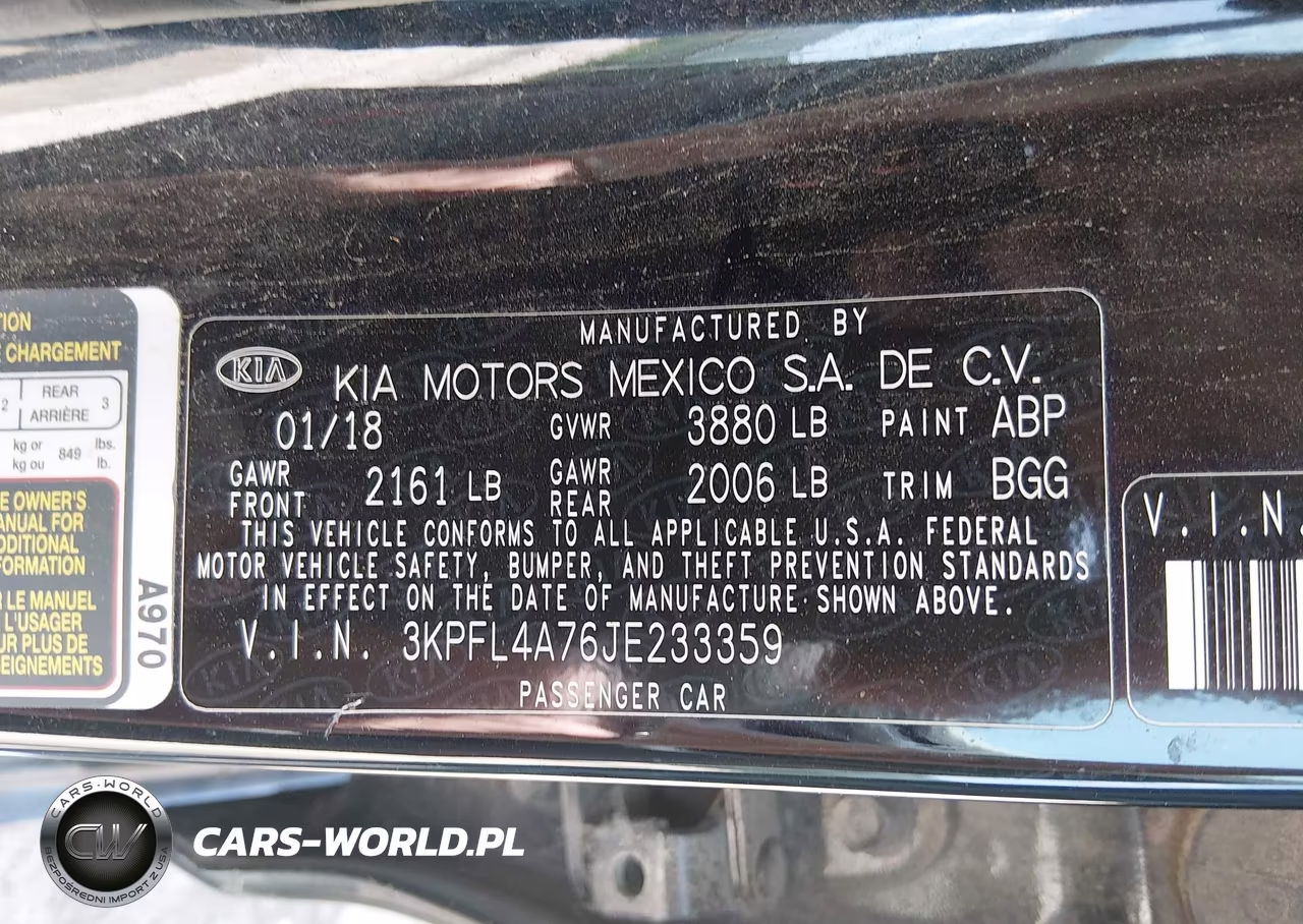2018 Kia Forte Lx VIN:3KPFL4A76JE233359 - 9