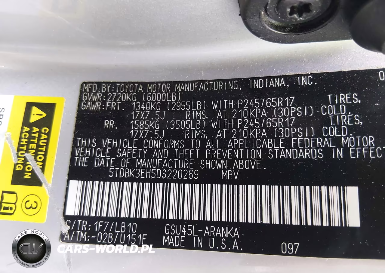 2013 Toyota Highlander Se V6 VIN:5TDBK3EH5DS220269 - 9