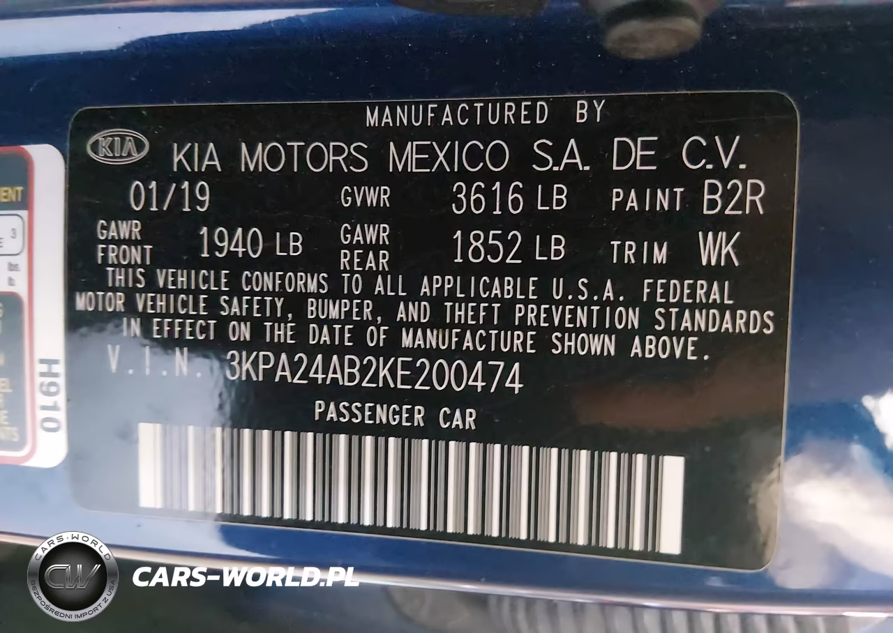 2019 Kia Rio S VIN:3KPA24AB2KE200474 - 9