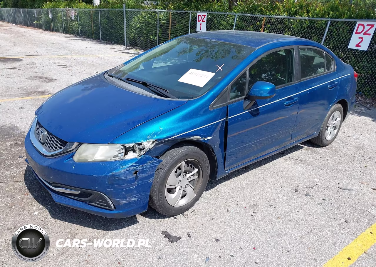 2013 Honda Civic Lx VIN:19XFB2F56DE029406 - 2