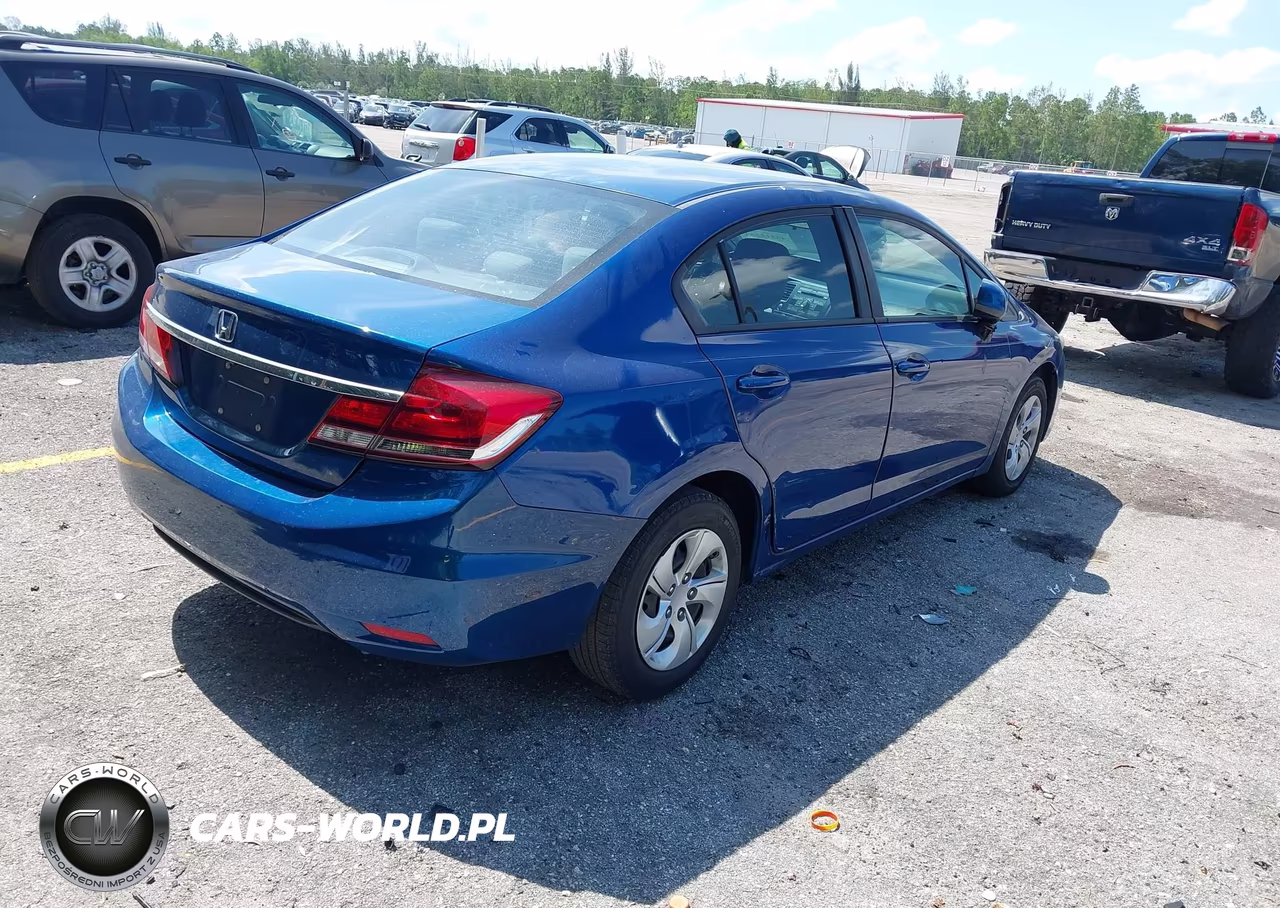 2013 Honda Civic Lx VIN:19XFB2F56DE029406 - 4