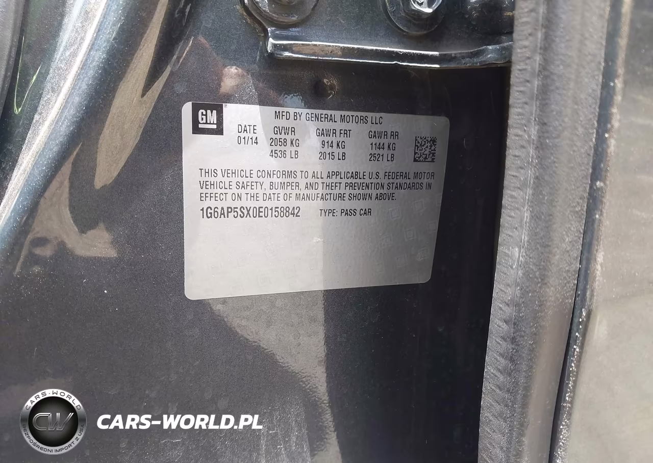 2014 Cadillac Cts Standard VIN:1G6AP5SX0E0158842 - 9