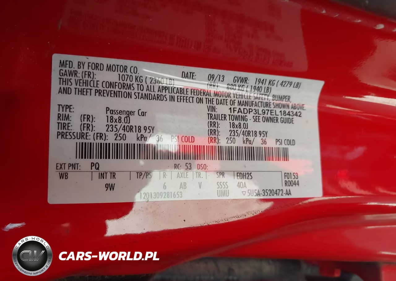 2014 Ford Focus St VIN:1FADP3L97EL184342 - 9