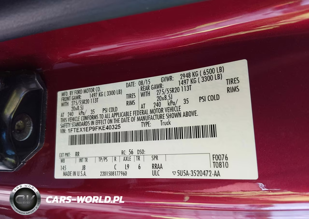 2015 Ford F-150 Lariat-Xl-Xlt VIN:1FTEX1EP9FKE40325 - 9